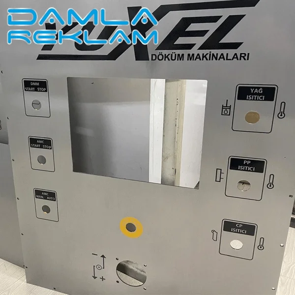 Makine Panel Etiket - imalat örneği 2 - Ankara Etiket
