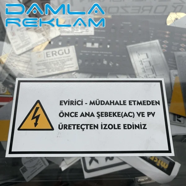 Metal Etiket Ankara - imalat örneği 2 - Ankara Etiket